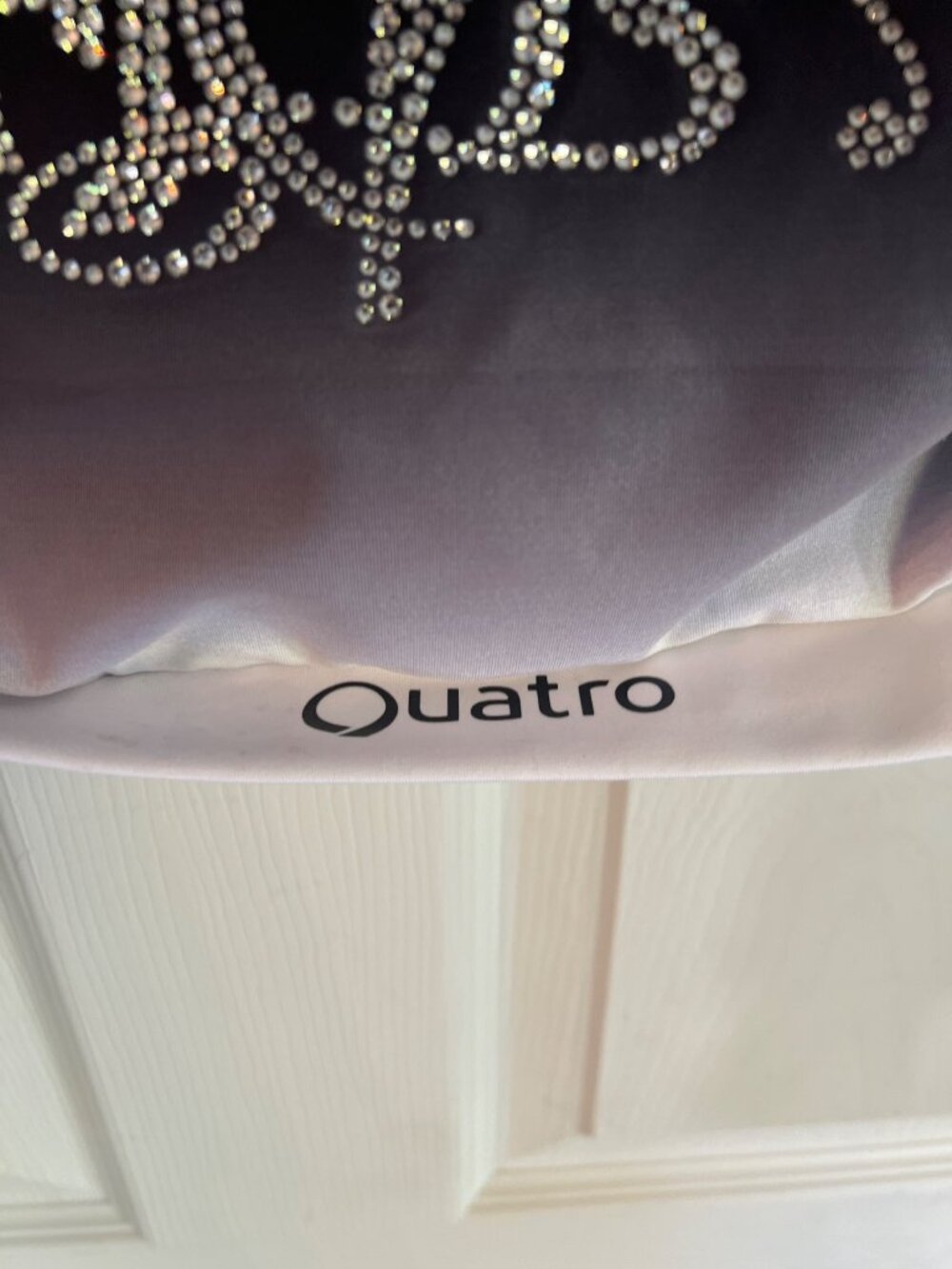 Flips Gymnastics Team Rhinestone Embellished Ombre Cropped Hoodie Warm Up Jacket - Picture 6 of 12